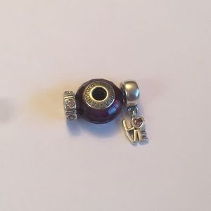 pandora purple pink love set